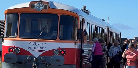 Toget der kører på VLTJ banen