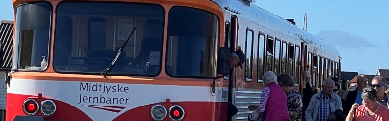 Toget der kører på VLTJ banen