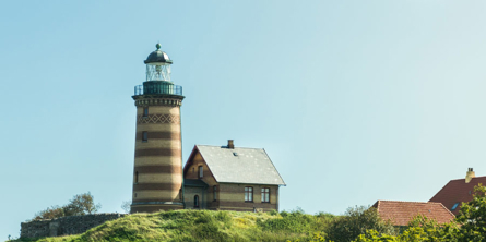 Fyrtårn med fyrmesterbolig på Sprogø
